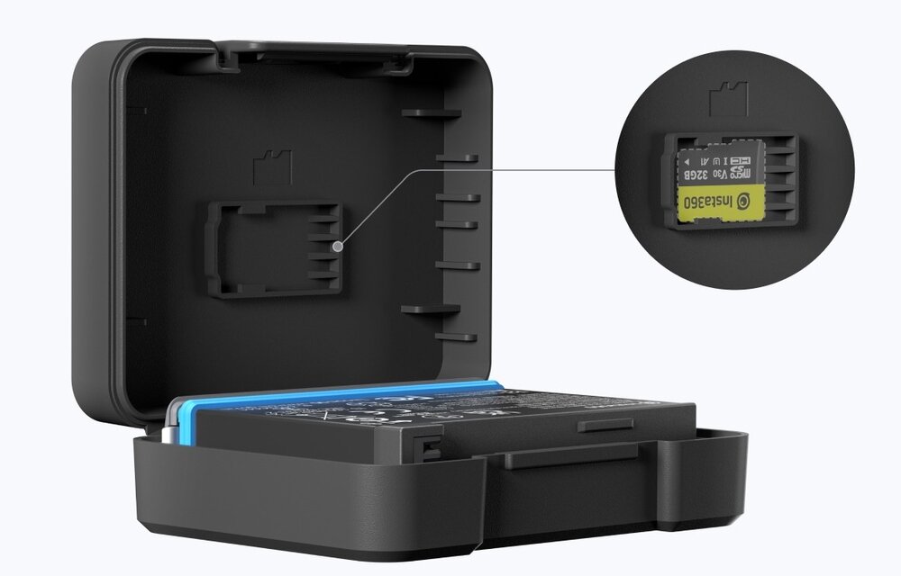 Insta360 X3 Battery dedykowane etui ze slotem na kartę pamięci
