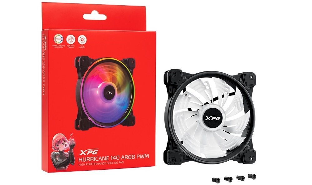 ADATA XPG Hurricane 140 ARGB PWM - chlodzenie procesorow wydajnosc wyglad lozyska