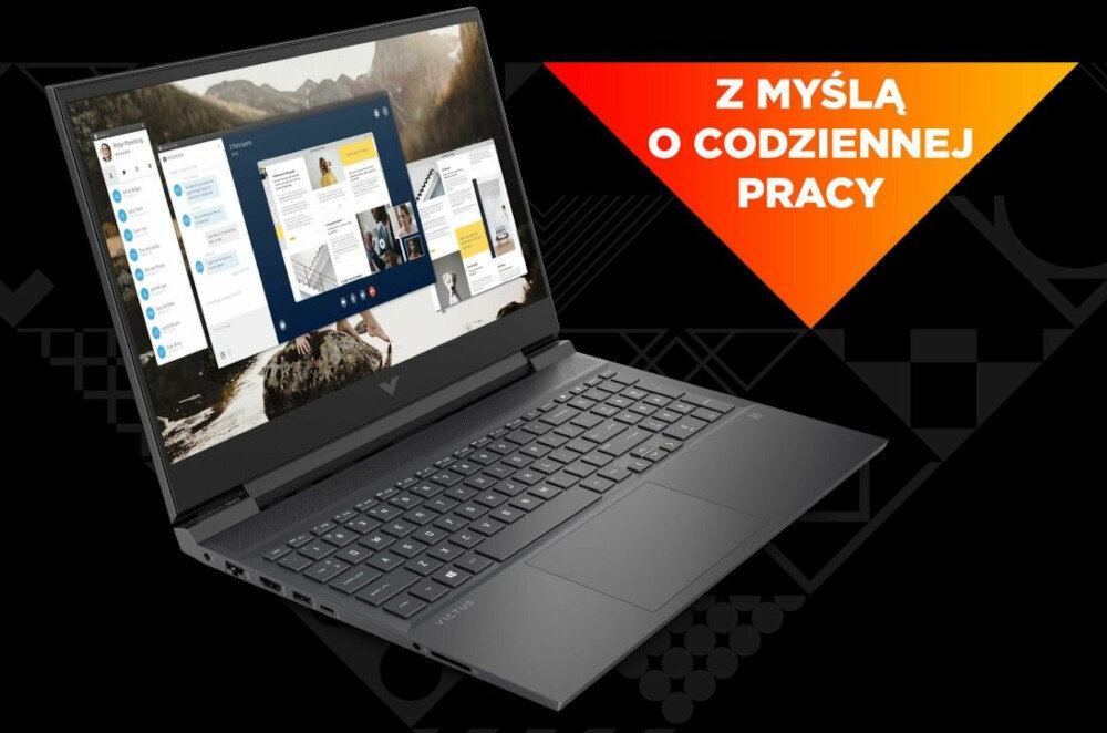 Laptop HP Victus 16 kamerka hd i podwojne mikrofony