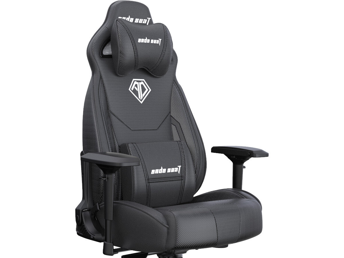 Fotel PLAION Anda Seat Throne Series Premium Czarny praktyczna poduszka ledzwiowa
