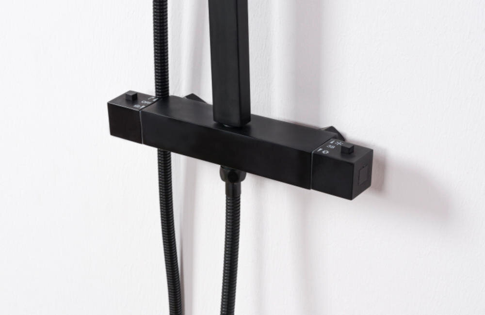 REA-P9411 Jet panel sterowania woda ciepła zimna powłoka kamień czystość elegancki design walory estetyczne użytkowe kolorystyka matowe wykończenie