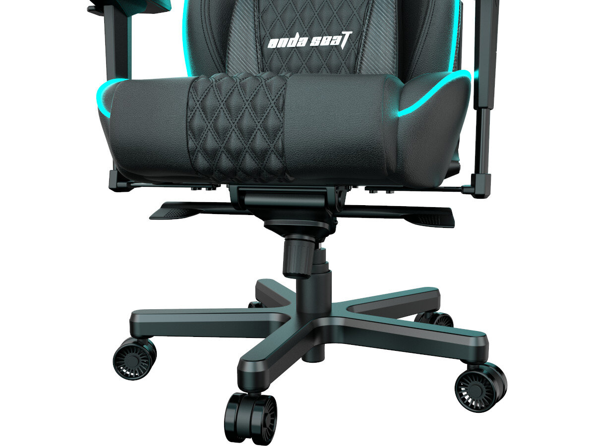 Fotel PLAION Anda Seat Throne Series Premium RGB Lighting Czarny wytrzymaly podnosnik gazowy