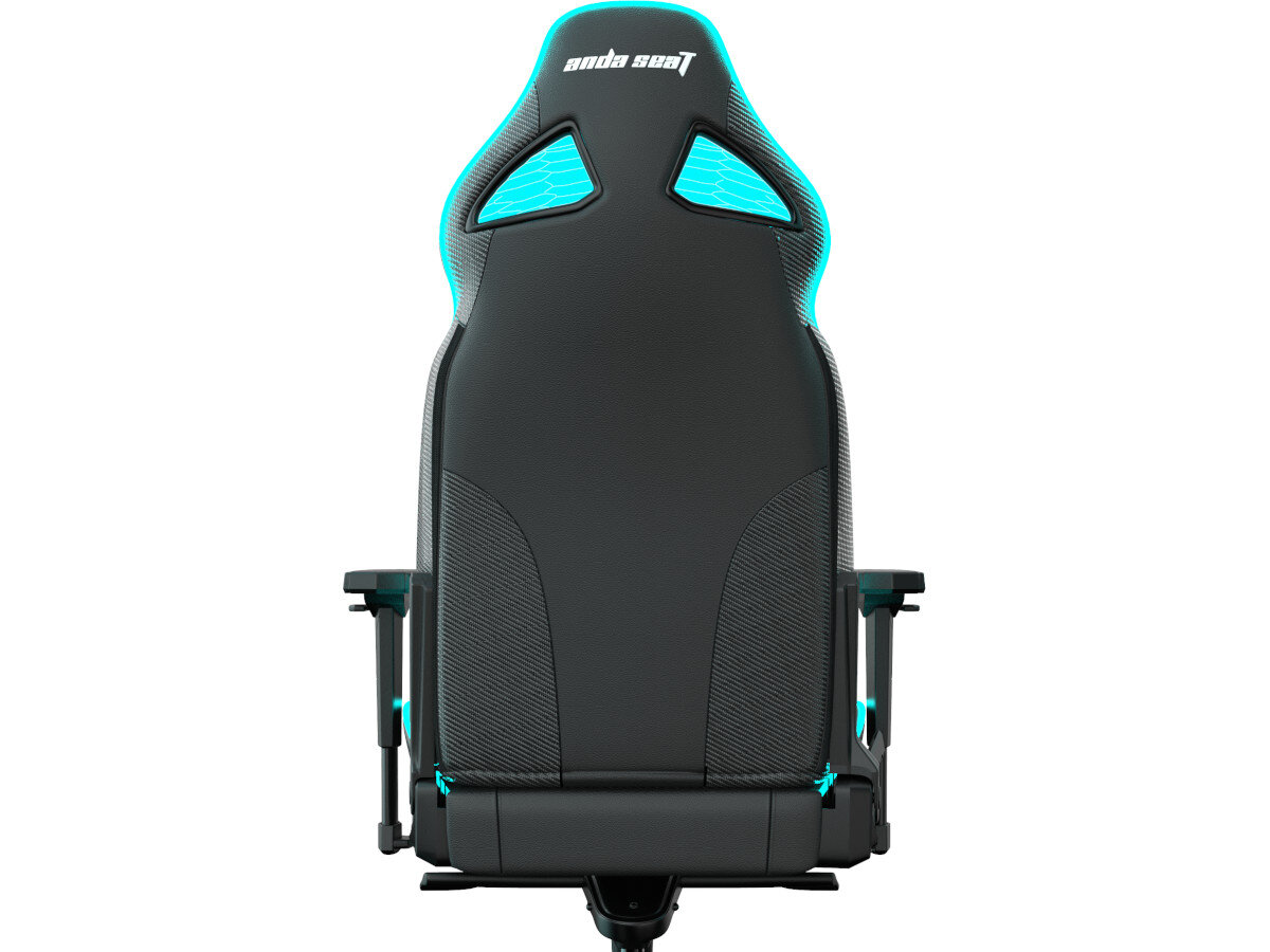 Fotel PLAION Anda Seat Throne Series Premium RGB Lighting Czarny miekka skora PCV