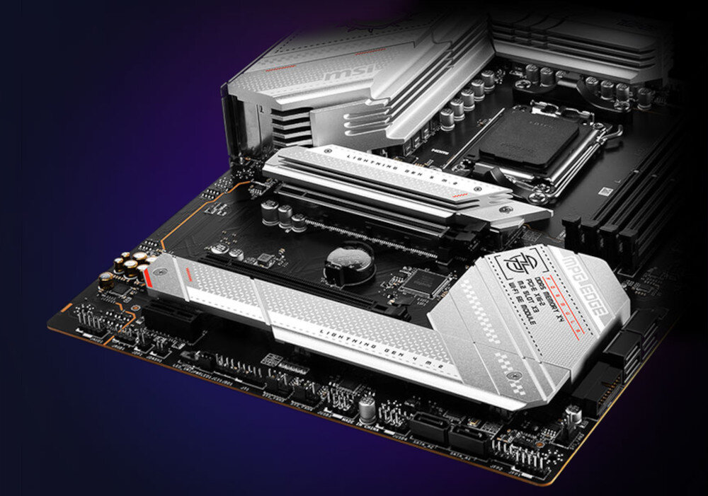 Płyta główna MSI MPG B650 Edge Wi-Fi radiator chłodzenie dual-channel