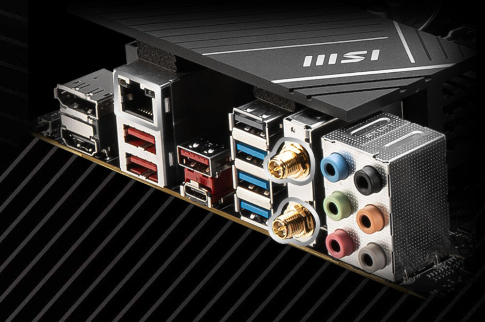 Płyta główna MSI Pro B650-P Wi-Fi złącza porty łączność