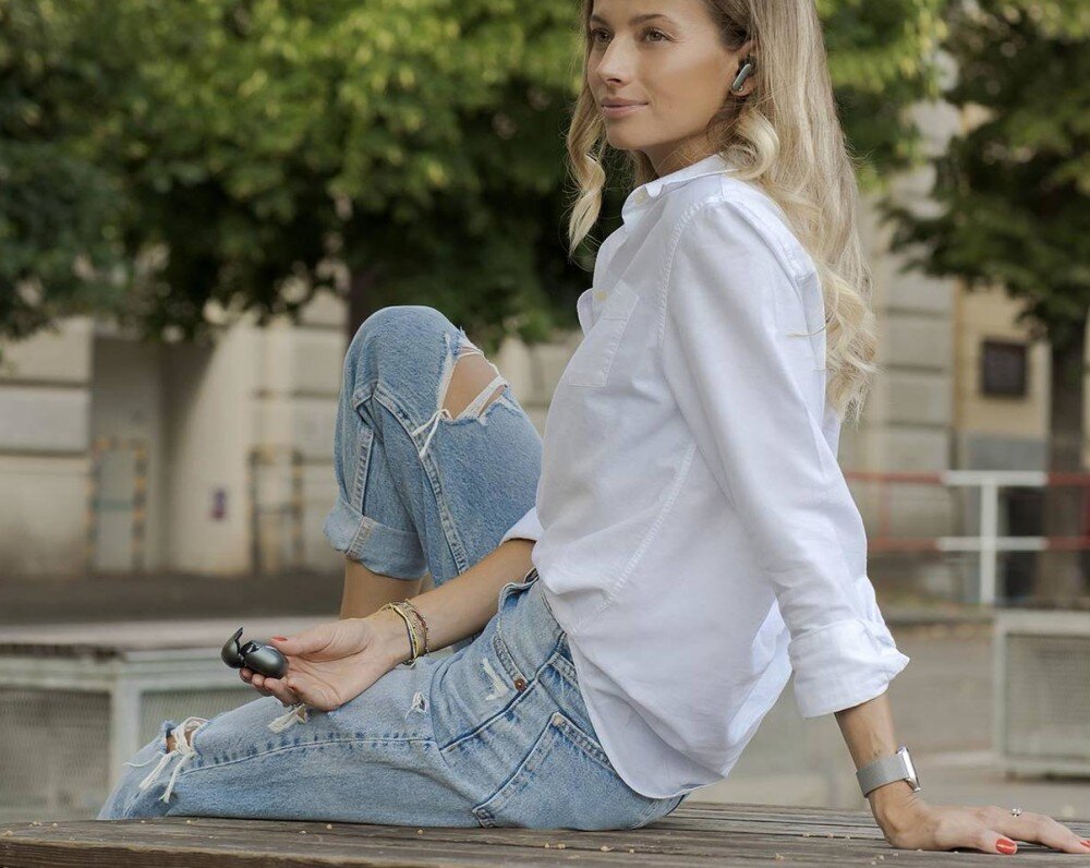 Słuchawki dokanałowe BUXTON BTW 6600 design komfort lekkość dźwięk jakość wrażenia słuchowe ergonomia lekkość sport aktywność podróże czas pracy działanie akumulator