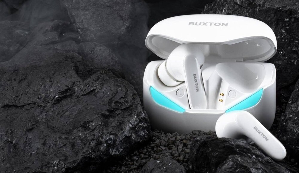 Słuchawki dokanałowe BUXTON BTW 6600 design komfort lekkość dźwięk jakość wrażenia słuchowe ergonomia lekkość sport aktywność podróże czas pracy działanie akumulator