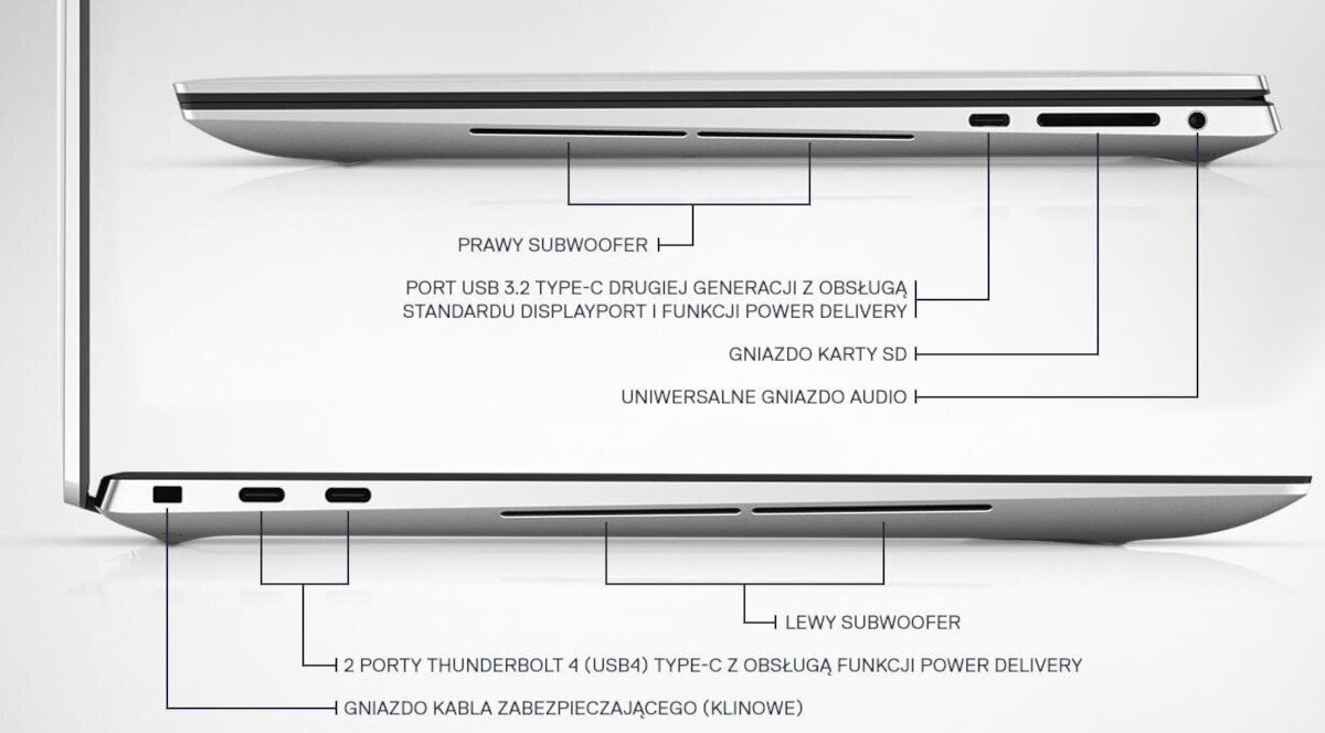 Laptop DELL XPS 9520-3707 dźwięk jakość głośniki