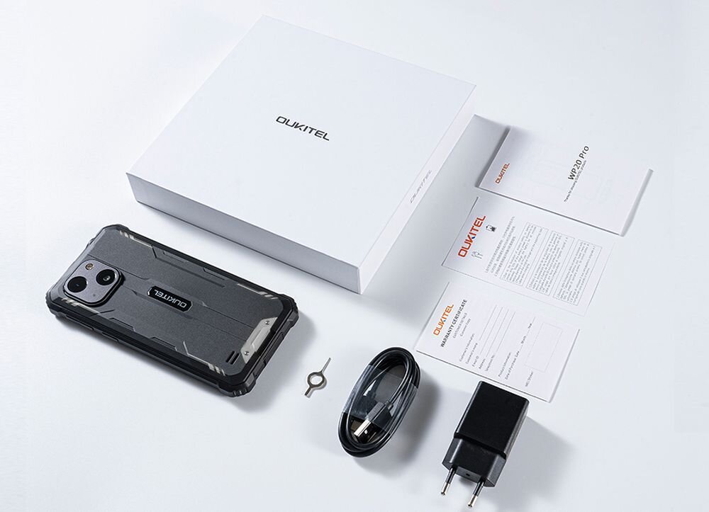 Smartfon OUKITEL WP20 Pro ekran bateria aparat procesor ram pamięć pojemność rozdzielczość zdjęcia filmy opis dane cechy blokady system łączność wifi bluetooth obudowa szkło odporność porty muzyka transfer sieć przekątna matryca waga czujniki oled amoled ips
