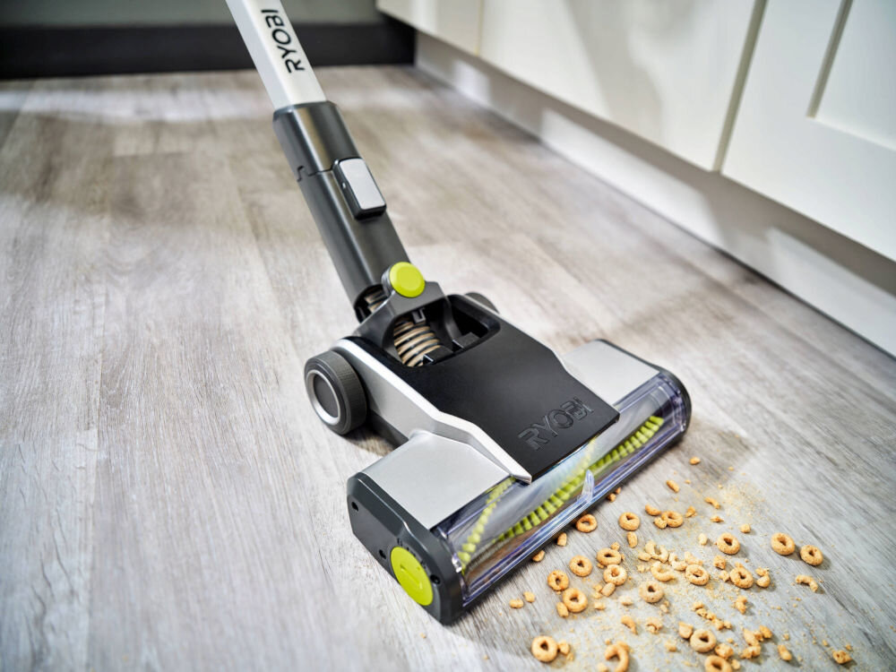 Odkurzacz RYOBI RSV18-0 wysoka jakosc wykonanie lekki waga 1,6kg wytrzymaly solidny poreczny ergonomiczny uchwyt