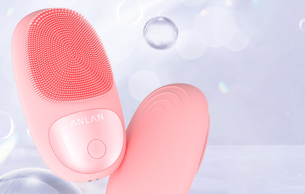 Szczoteczka soniczna do twarzy ANLAN 01-AJMY21-04A regulacja i tryby