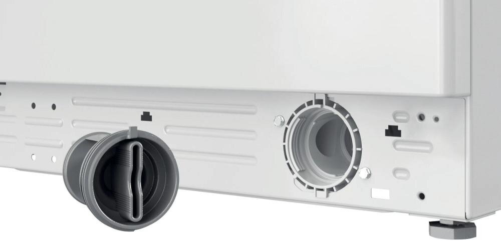 WHIRLPOOL WRBSS 6215 W EU stabilność pralka nóżki antypoślizgowe pralka odpływ woda