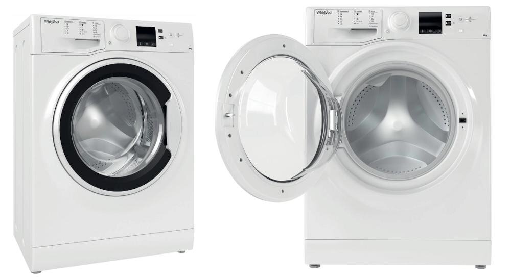 WHIRLPOOL WRBSS 6215 W EU design pralka stylowe wnętrze pralnia łazienka funkcjonalne urządzenie ozdoba