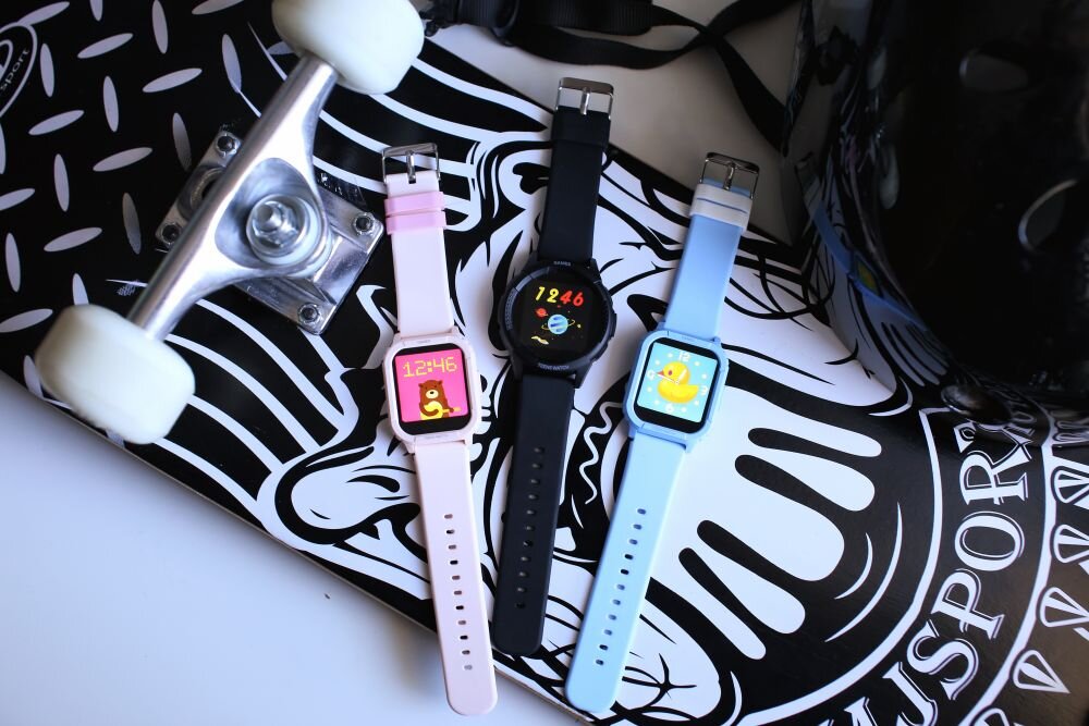 Smartwatch VECTOR SMART Kids  ekran bateria czujniki zdrowie sport pasek ładowanie pojemność rozdzielczość łączność sterowanie krew puls rozmowy smartfon aplikacja 