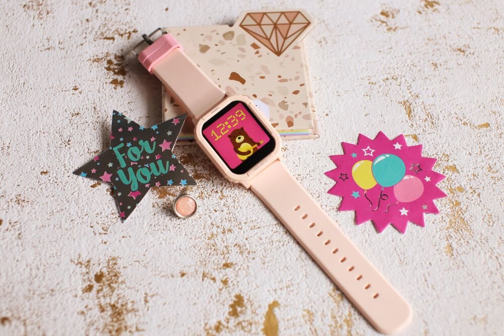 Smartwatch VECTOR SMART Kids  ekran bateria czujniki zdrowie sport pasek ładowanie pojemność rozdzielczość łączność sterowanie krew puls rozmowy smartfon aplikacja 