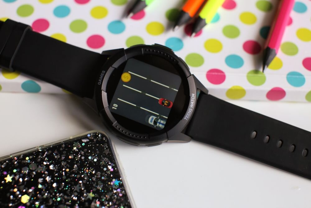 Smartwatch VECTOR SMART Kids  ekran bateria czujniki zdrowie sport pasek ładowanie pojemność rozdzielczość łączność sterowanie krew puls rozmowy smartfon aplikacja 