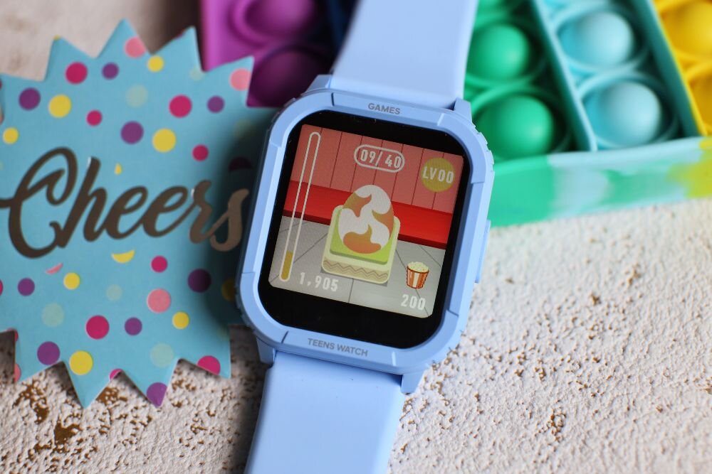 Smartwatch VECTOR SMART Kids  ekran bateria czujniki zdrowie sport pasek ładowanie pojemność rozdzielczość łączność sterowanie krew puls rozmowy smartfon aplikacja 