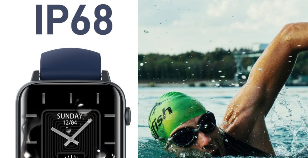 Smartwatch DOOGEE CS3 ekran bateria czujniki zdrowie sport pasek ładowanie pojemność rozdzielczość łączność sterowanie krew puls rozmowy smartfon aplikacja
