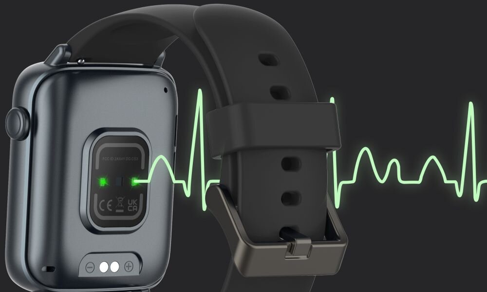 Smartwatch DOOGEE CS3 ekran bateria czujniki zdrowie sport pasek ładowanie pojemność rozdzielczość łączność sterowanie krew puls rozmowy smartfon aplikacja