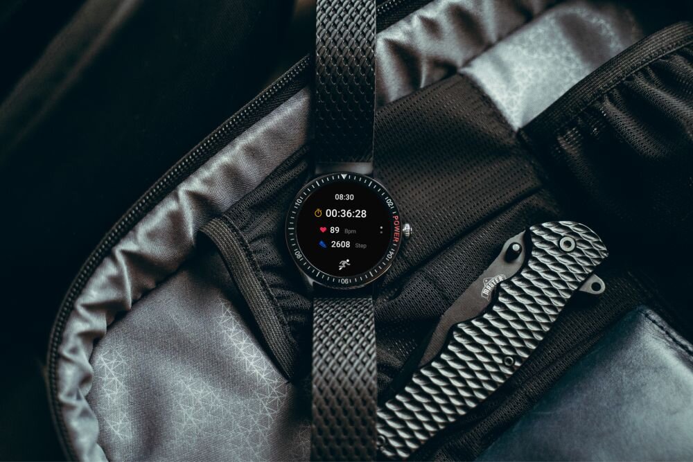 Smartwatch VECTOR SMART Stylish ekran bateria czujniki zdrowie sport pasek ładowanie pojemność rozdzielczość łączność sterowanie krew puls rozmowy smartfon aplikacja
