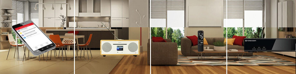 Bramka FERGUSON Smart Hub FS2SH Wi-Fi-Bluetooth-ZigBee trzy protokoły komunikacyjne Wi-Fi ZidBee Bluetooth nieograniczona możliwość kontroli