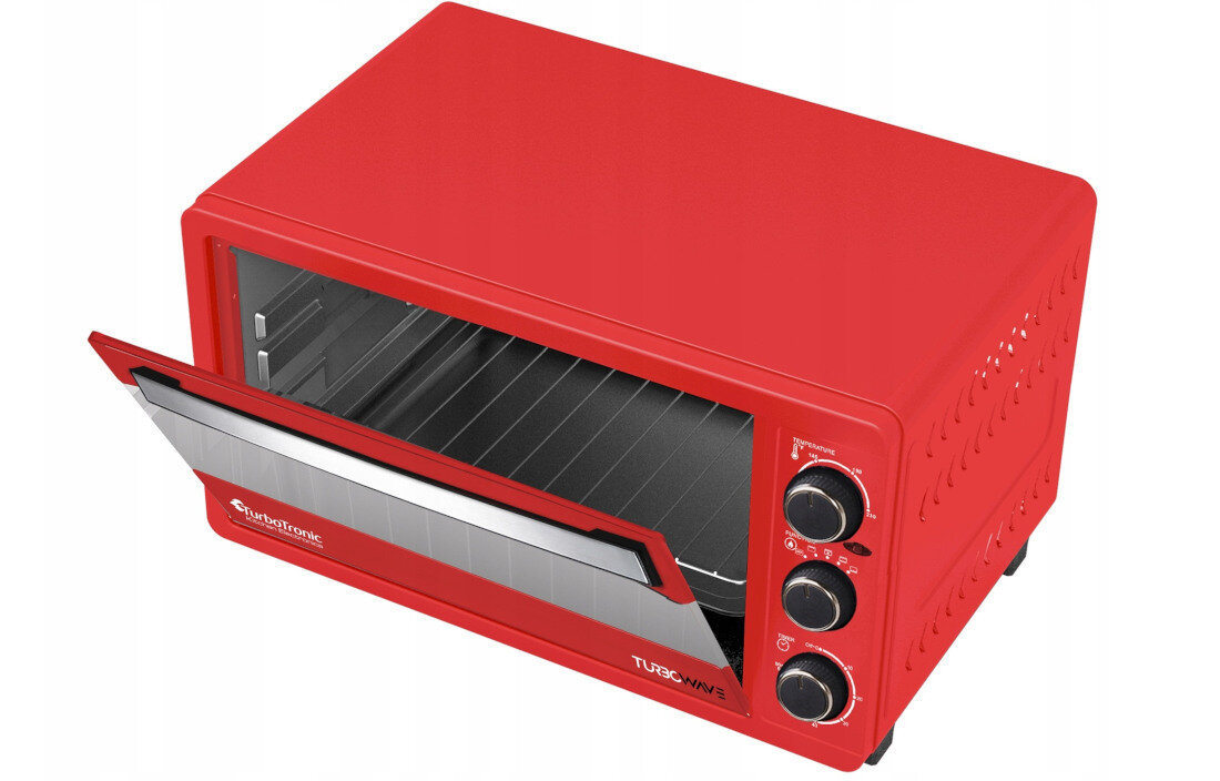 Piekarnik TURBOTRONIC TT-EV23 Czerwony moc 1500W pojemnosc pieczenie podgrzewanie