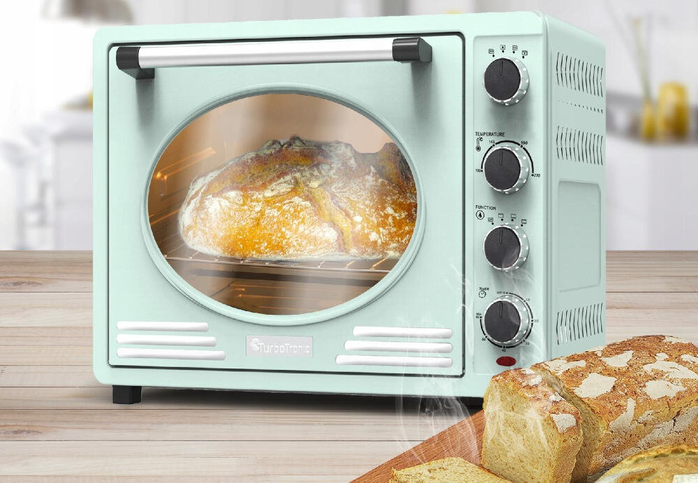 Piekarnik TURBOTRONIC Retro TT-EV35R mietowy
