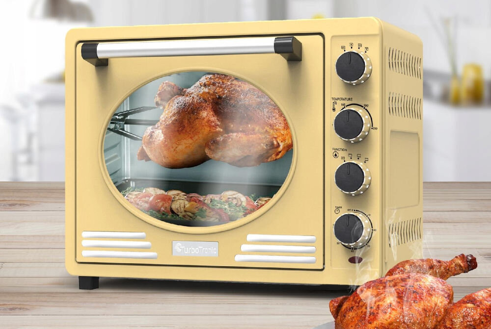 Piekarnik TURBOTRONIC Retro TT-EV35R mietowy