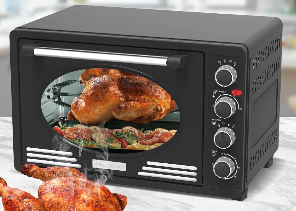 Piekarnik TURBOTRONIC TT-EV45R Retro Czarny