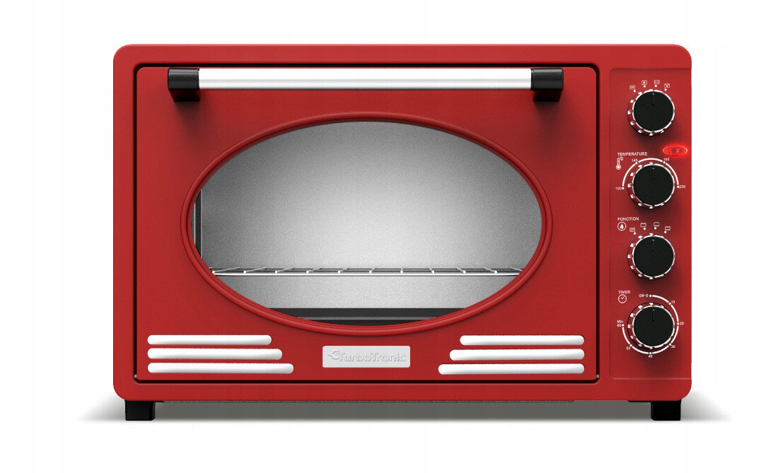 Piekarnik TURBOTRONIC TT-EV45R Retro Czerwony