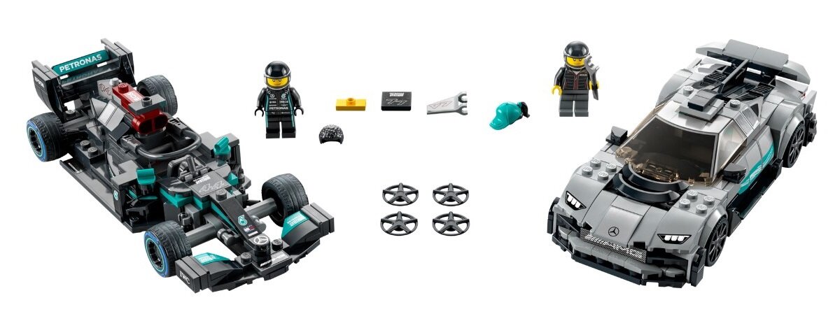 LEGO Speed Champions Mercedes-AMG F1 W12 E Performance i Mercedes-AMG ONE 76909 Zabawa napędzana wyobraźnią