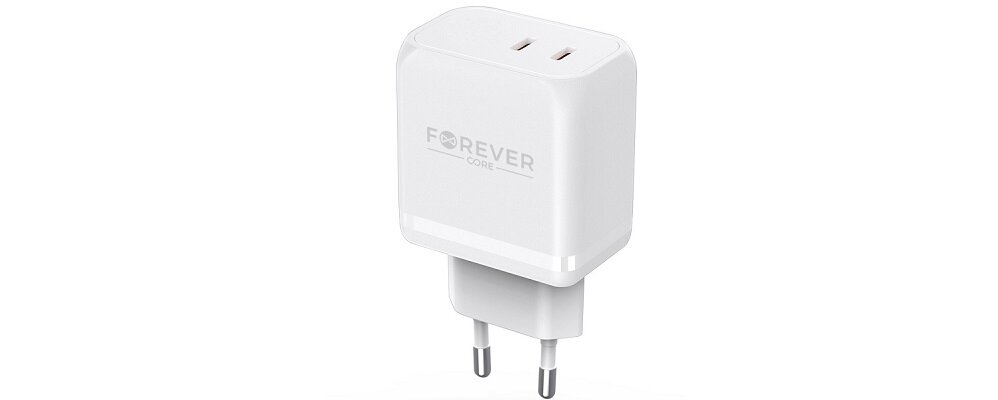 Ładowarka sieciowa FOREVER Core PD Smart 45W Biały Postaw na less waste