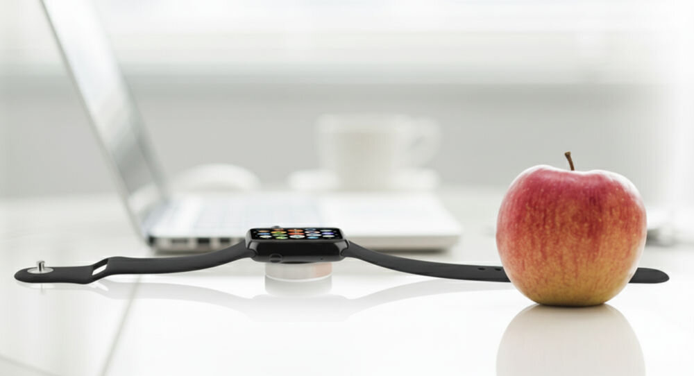 Ładowarka indukcyjna 4SMARTS VoltBeam Mini Biała kompaktowa ładowarka Apple Watch