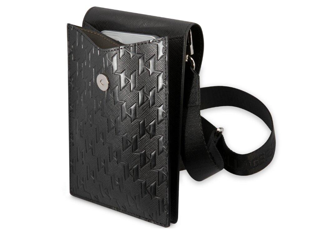 Torebka Karl Lagerfeld Monogram Plate elegancja skóra ekologiczna estetyka
