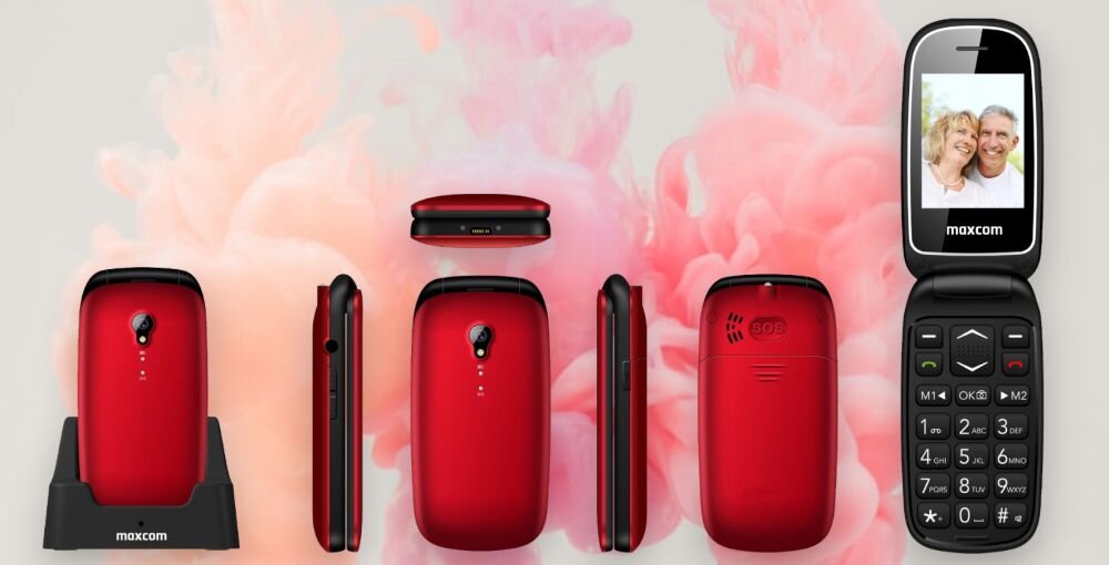 Telefon MAXCOM Comfort MM816 telefon klapka klasyczny aparat 