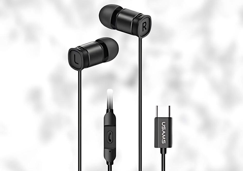 Słuchawki dokanałowe USAMS EP-46 design komfort lekkość dźwięk jakość wrażenia słuchowe ergonomia lekkość sport aktywność podróże czas pracy działanie akumulator
