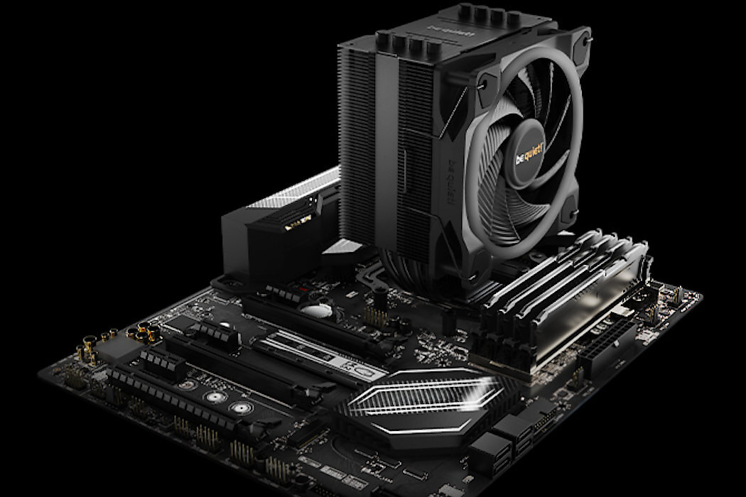 CHŁODZENIE CPU BE QUIET Pure Rock 2 FX Black chłodzenie wertykalny pionowy montaż