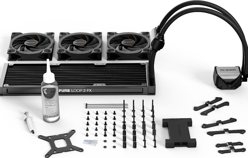 Chłodzenie wodne BE QUIET! Pure Loop 2 FX 360 mm wydajność chłód rozwiązanie ARGB ciche zestaw