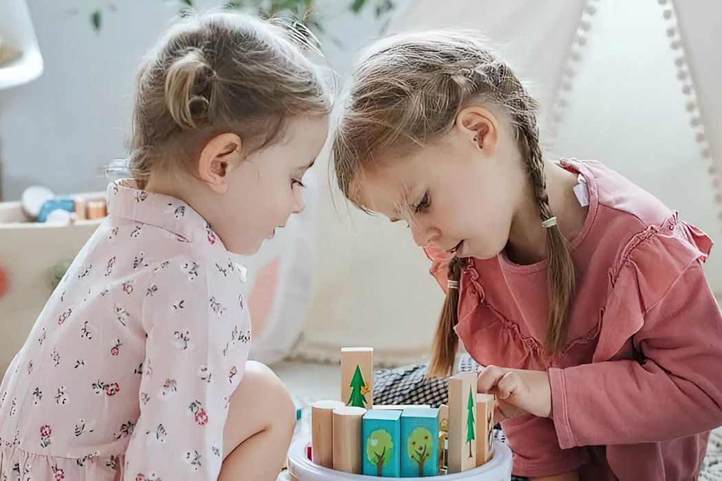 Klocki drewniane TREFL Sprytne klocki Misia Zdzisia 61338 zabawa nauka kreatywność rozwój