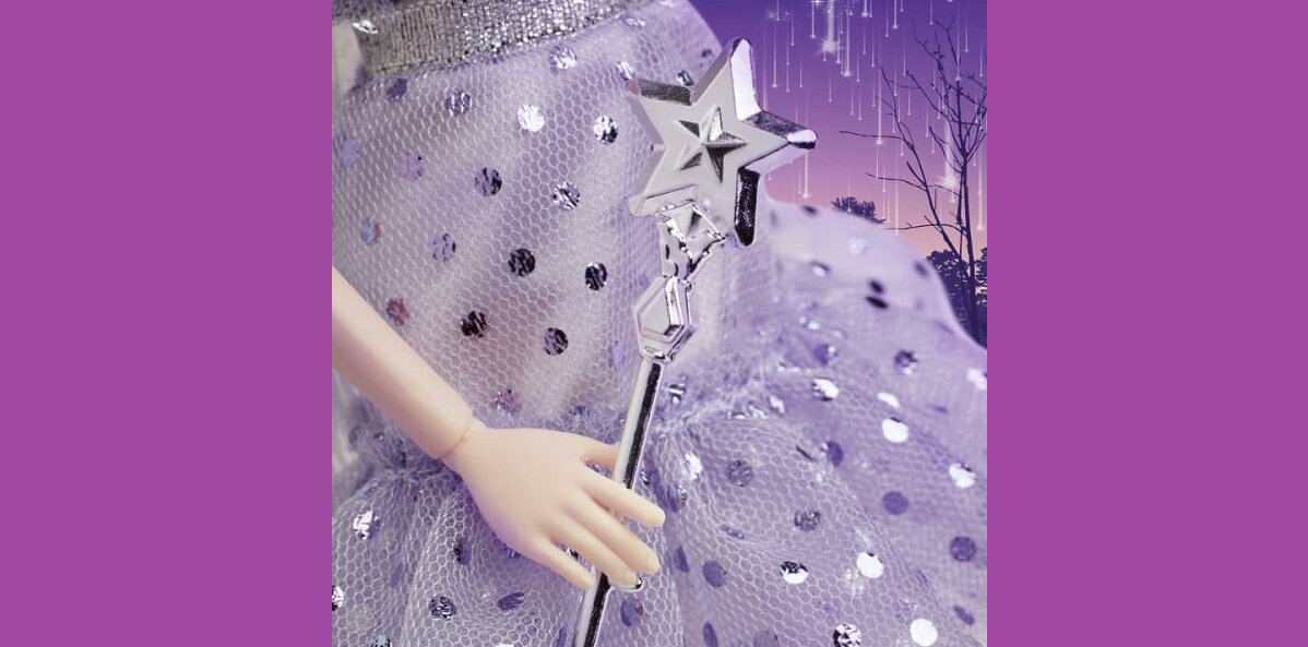 Lalka Barbie Signature Wróżka Zębuszka HBY16 akcesoria księżniczki sukienka falbanki brokat błysk skrzydła włosy monety opakowanie prezent dzieci zabawa