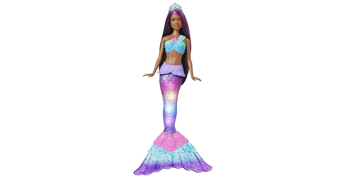 Lalka Barbie Dreamtopia Syrenka Migoczące światełka HDJ37 Świecąca prezent dziewczynka woda ogon towarzyszka przygody
