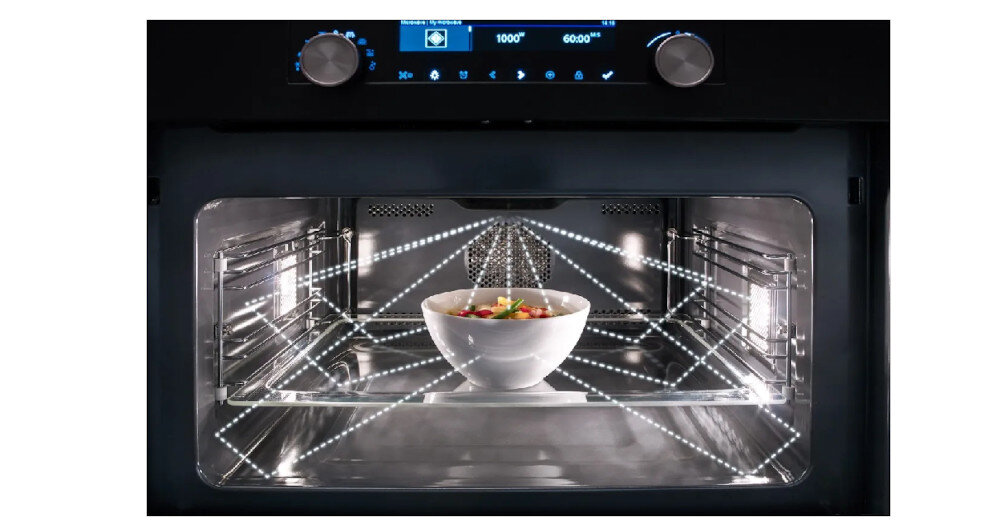 Piekarnik ASKO OCM8464A Elektryczny z mikrofalą Grafitowo-czarny wentylator