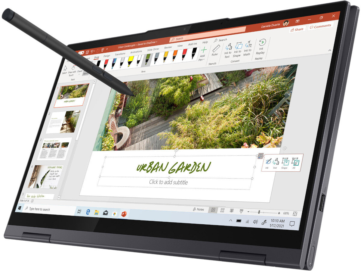 Laptop LENOVO Yoga 7 14ACN6 tryb tabletu 2w1