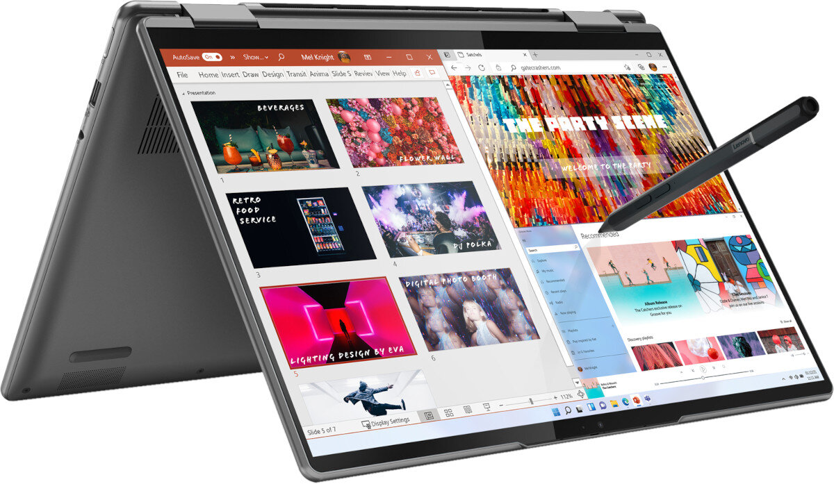 Laptop LENOVO Yoga 7 obsluga piorem