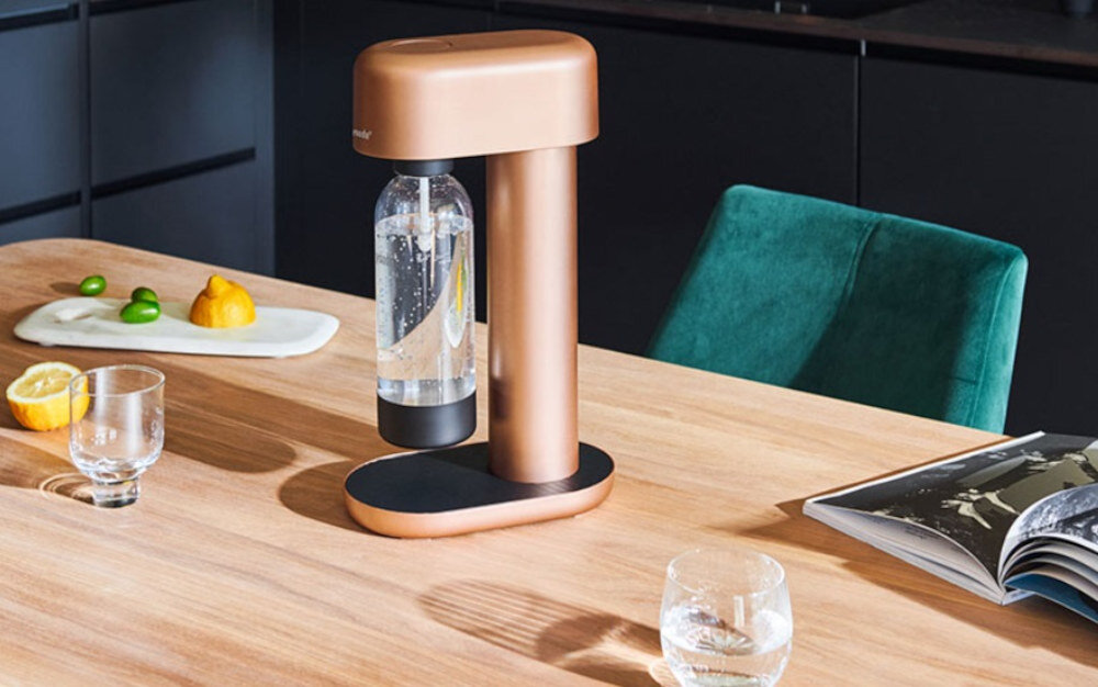 Saturator MYSODA Ruby Miedziany LADNY ELEGANCKI WYGLAD DESIGN KOLOR KOLORYSTYKA WYKONANIE