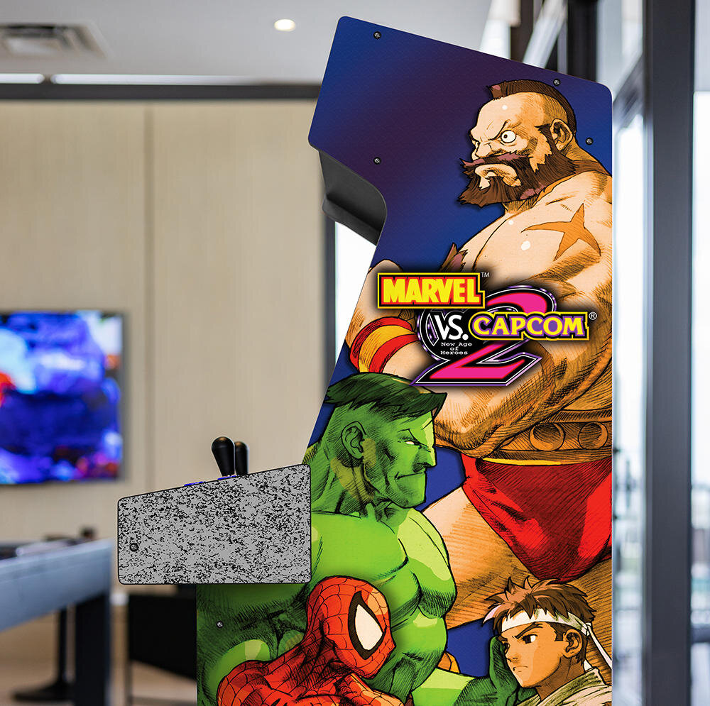 Konsola ARCADE1UP Marvel vs Capcom 2 retro budowa efekty grafika gracze możliwości jakość