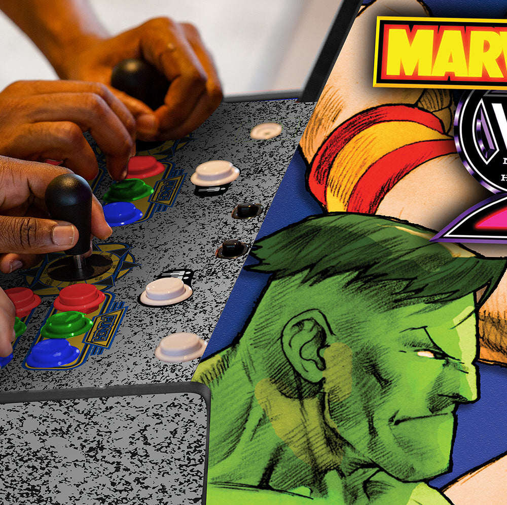 Konsola ARCADE1UP Marvel vs Capcom 2 retro budowa efekty grafika gracze możliwości jakość