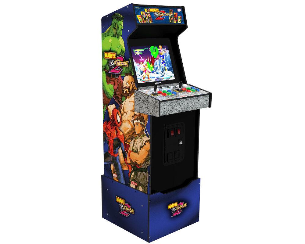 Konsola ARCADE1UP Marvel vs Capcom 2 retro budowa efekty grafika gracze możliwości jakość