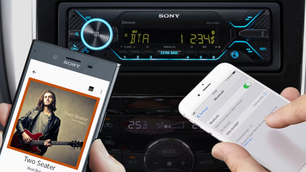 Radio samochodowe SONY DSX-A416BT - bluetooth