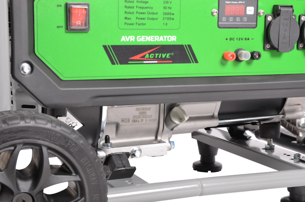 Agregat prądotwórczy ACTIVE AG 3800 bezpieczeństwo zabezpieczenia stabilizator